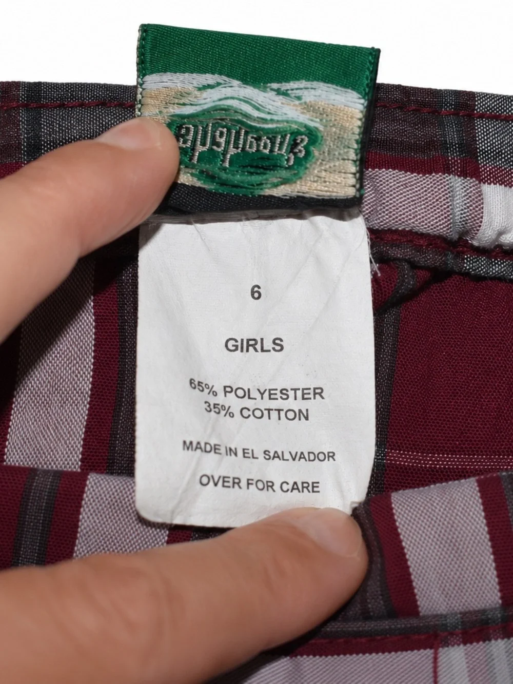 Lot of 4 Girls Plaid School Uniform Skirts Maroon Size 6 & 8